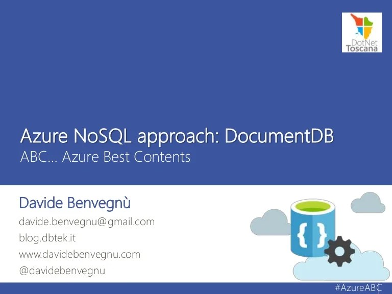 Azure NoSql approach DocumentDB