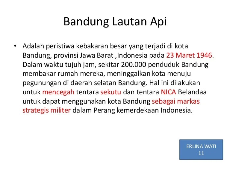Bandung lautan api