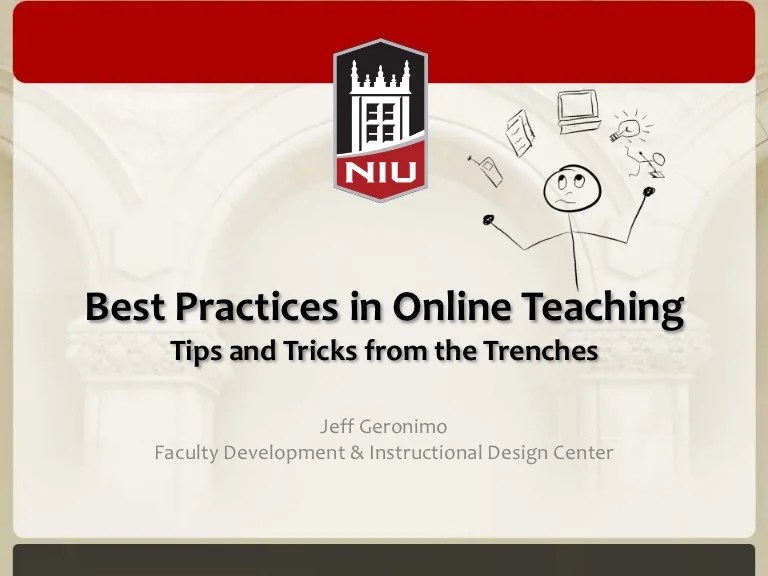 Best Practices in Online Teaching