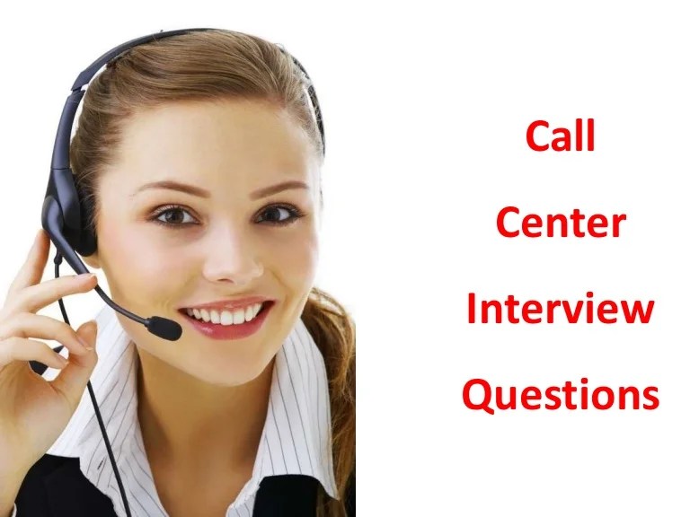 Call center interview questions and answers pdf