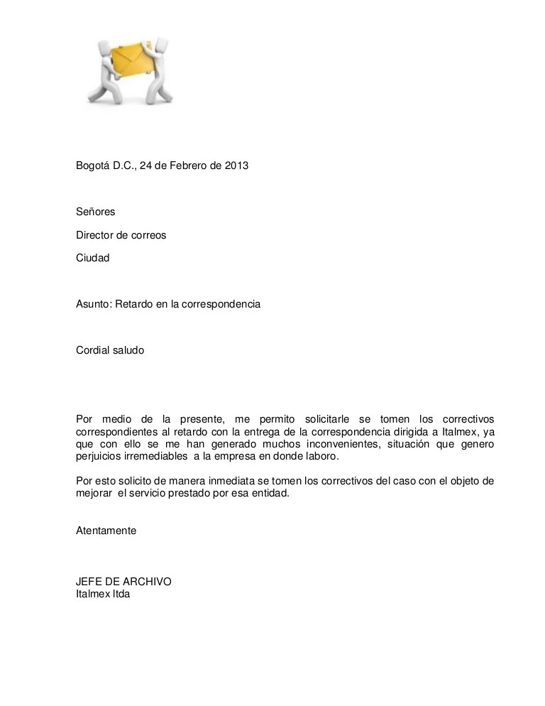 Carta Estilo Bloque Extremo Pdf Modelo de Informe