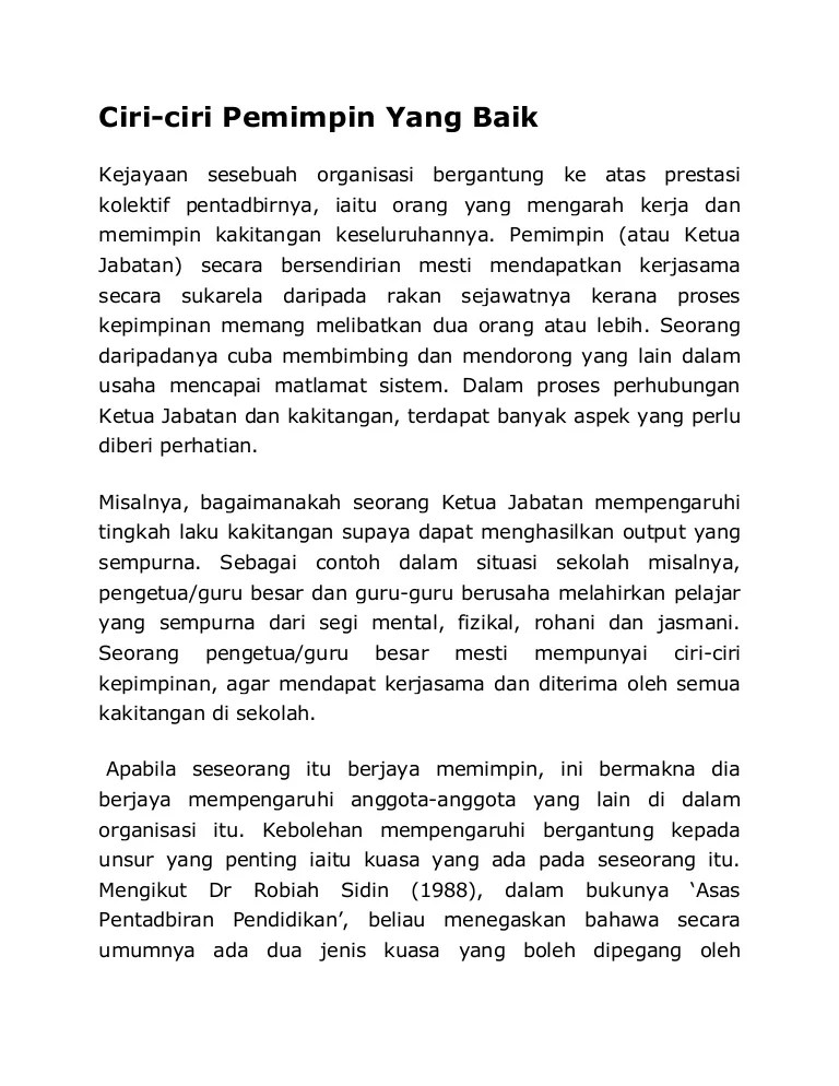 Ciriciri Seorang Pemimpin gakpatii