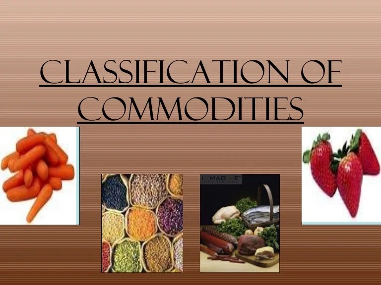 classification of commodities