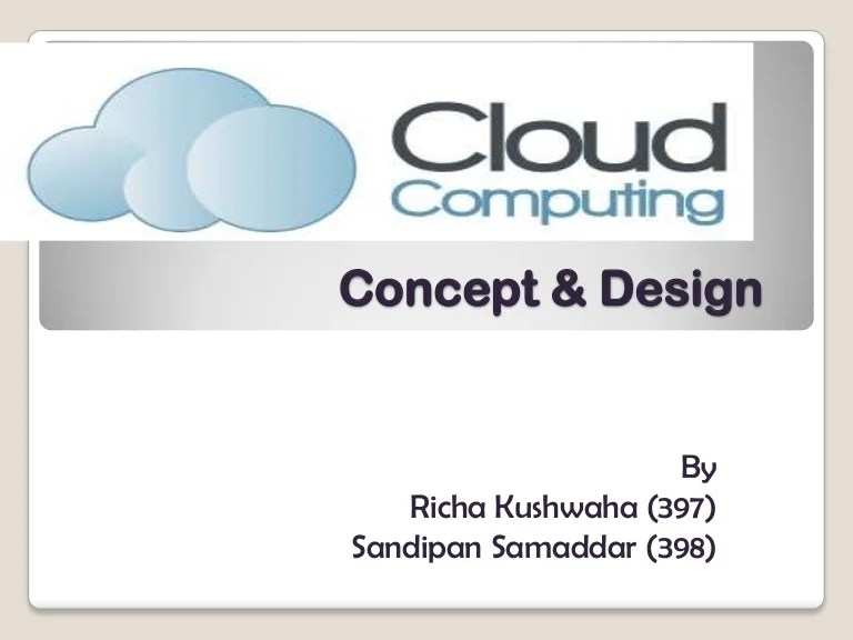 The Basics Concept of Cloud Computing ESDS