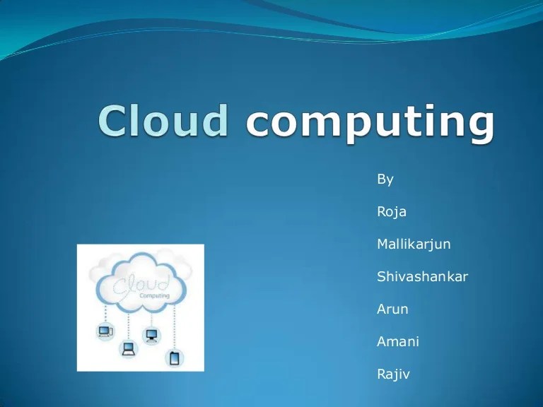 PPT On Cloud Computing PowerPoint Slides My Private Tutor