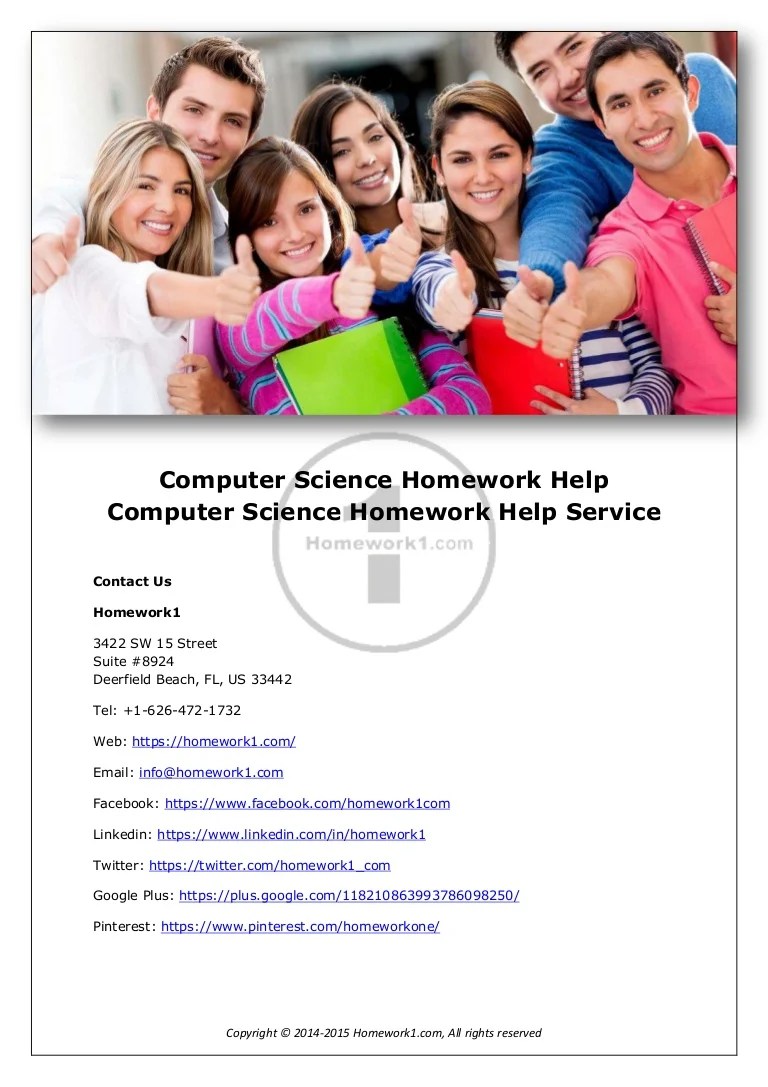 Computer science homework help