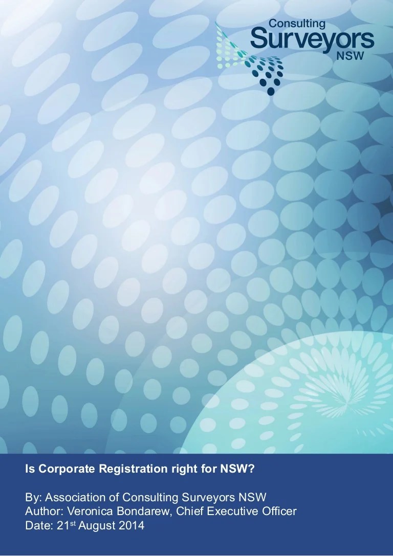 Corporate registration proposal