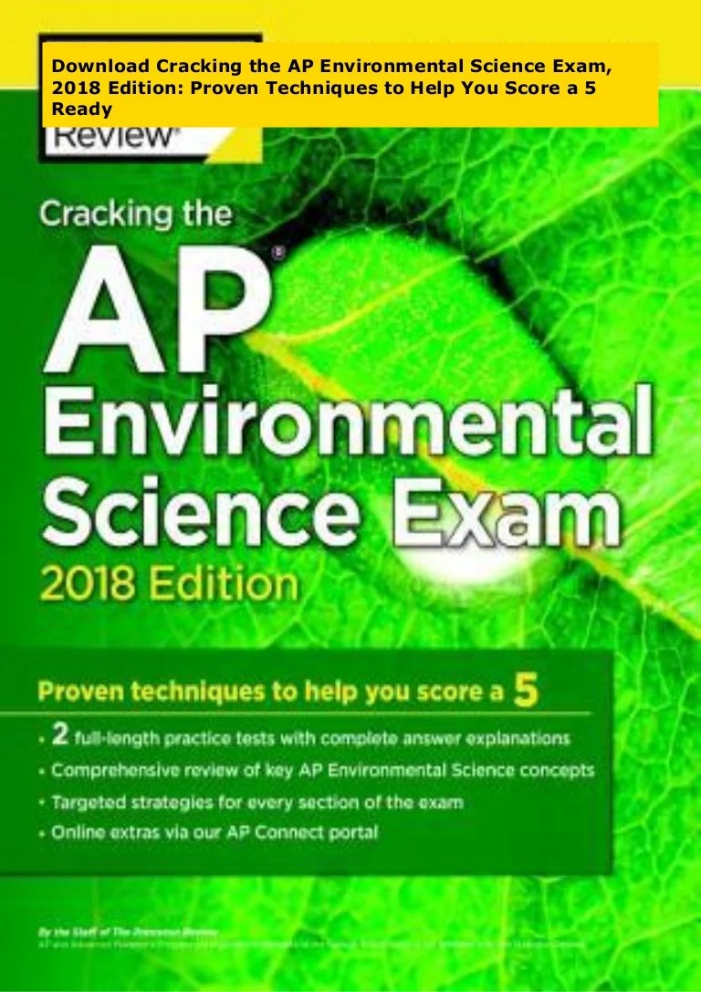 Download Cracking the AP Environmental Science Exam, 2018