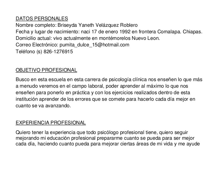 Curriculum vitae