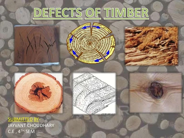 Defects in timber