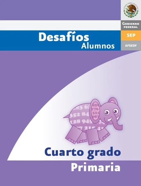 Para el cuarto grado, los alumnos necesitan estudiar completamente los siguientes libros: Solucionario Desafios Matematicos 4