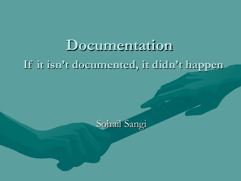 What is documentation and its techniques