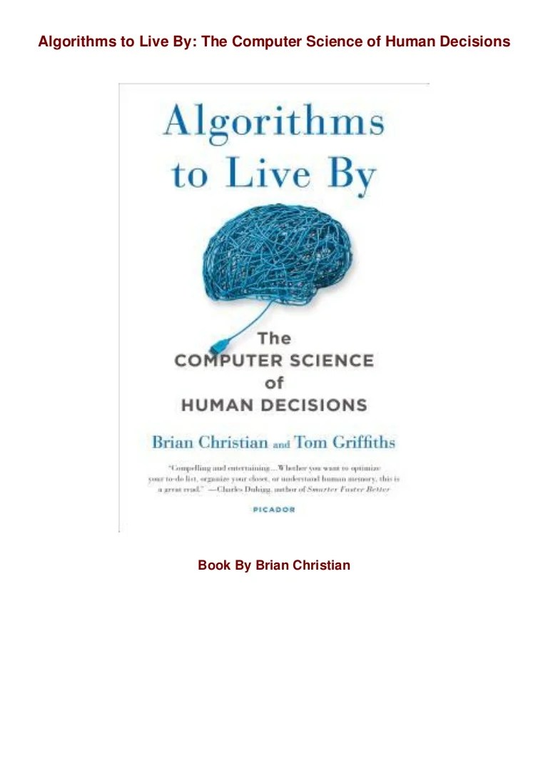 Download[Pdf]Algorithms to Live By The Computer Science