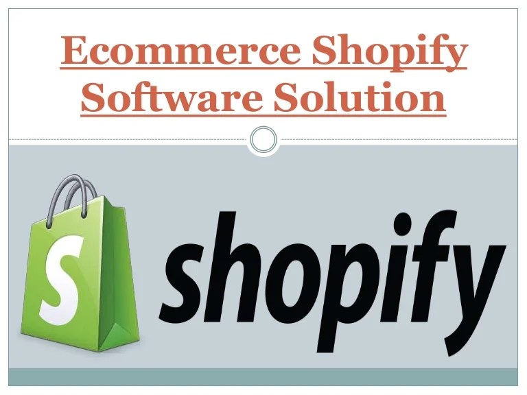 Shopify Software Solution