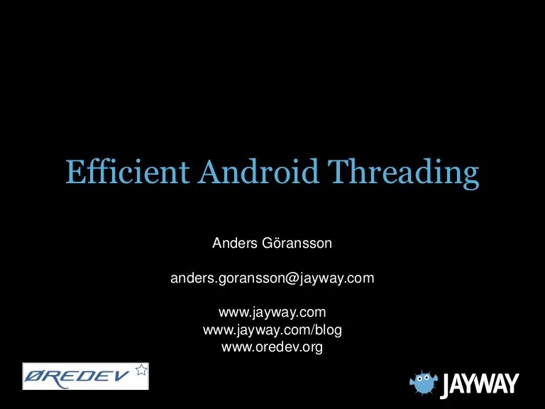 Efficient Android Threading