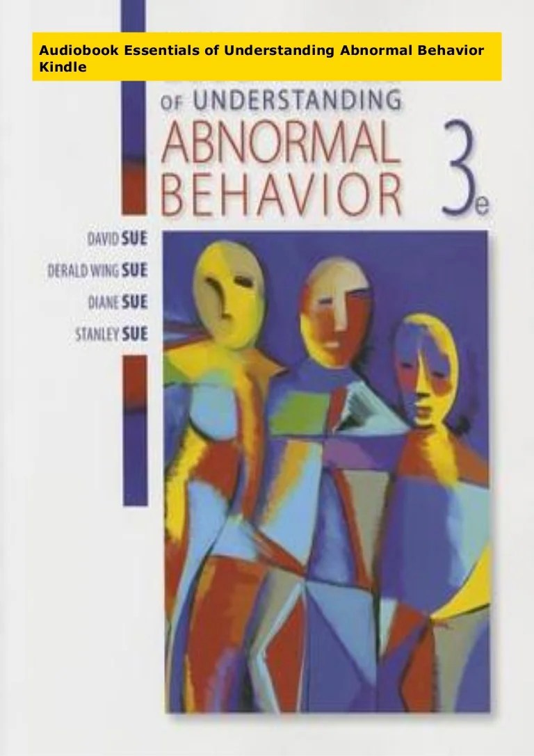 Audiobook Essentials of Understanding Abnormal Behavior Kindle