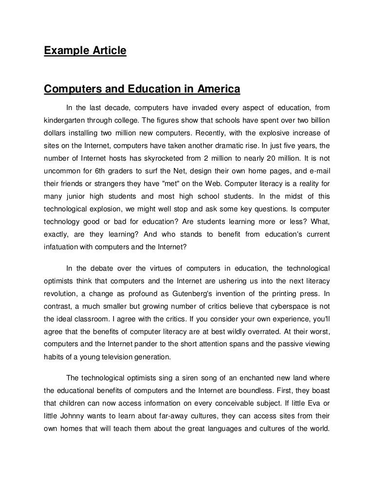 Example article