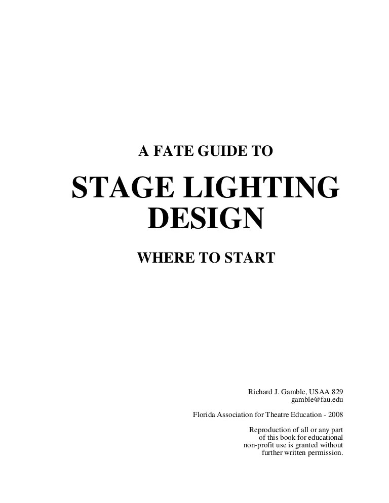 Stage lighting design book harewif