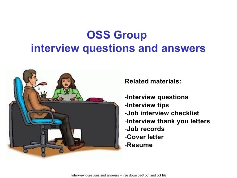 OSS Group vinterview questions and answers