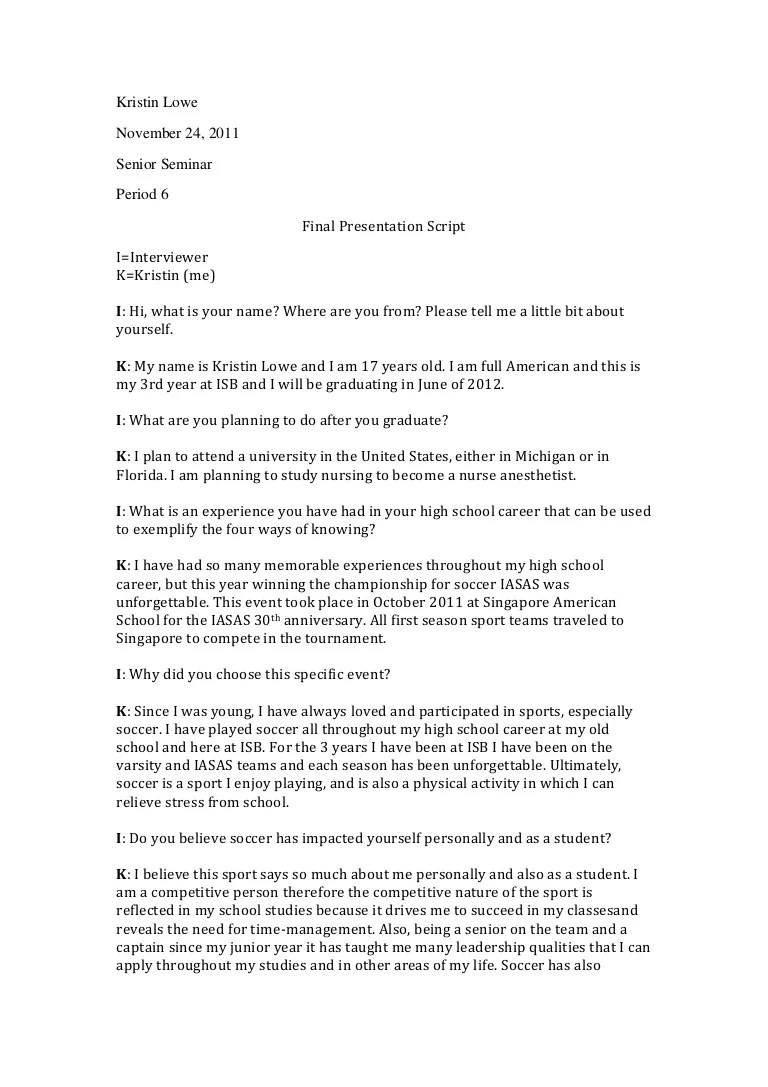 Final presentation script