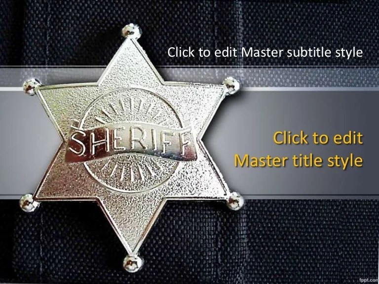 FPPT Free PowerPoint Presentation Template (Sheriff