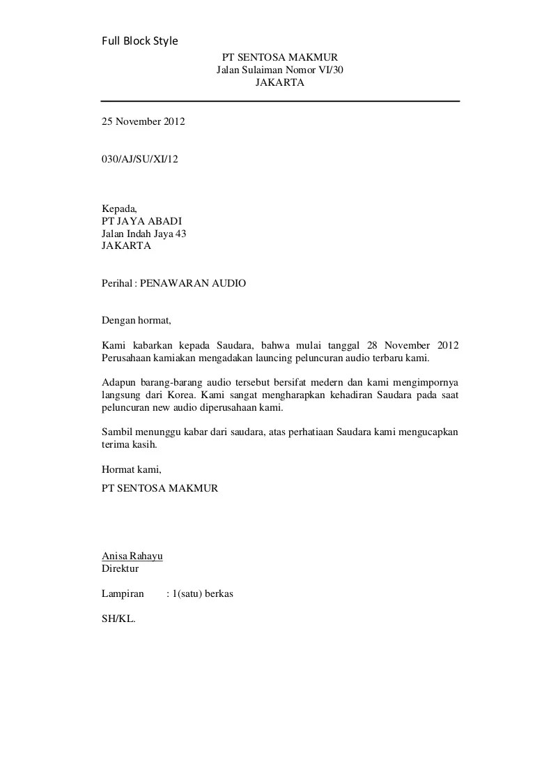 Contoh Surat Undangan Rapat Perusahaan