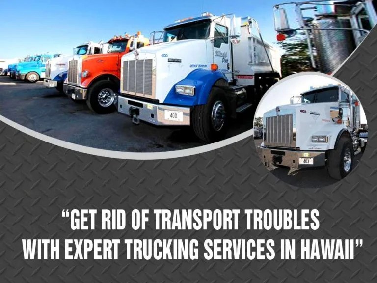 Get rid of transport troubles with expert trucking services in Hawaii