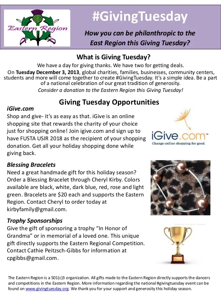 Giving tuesday flyer