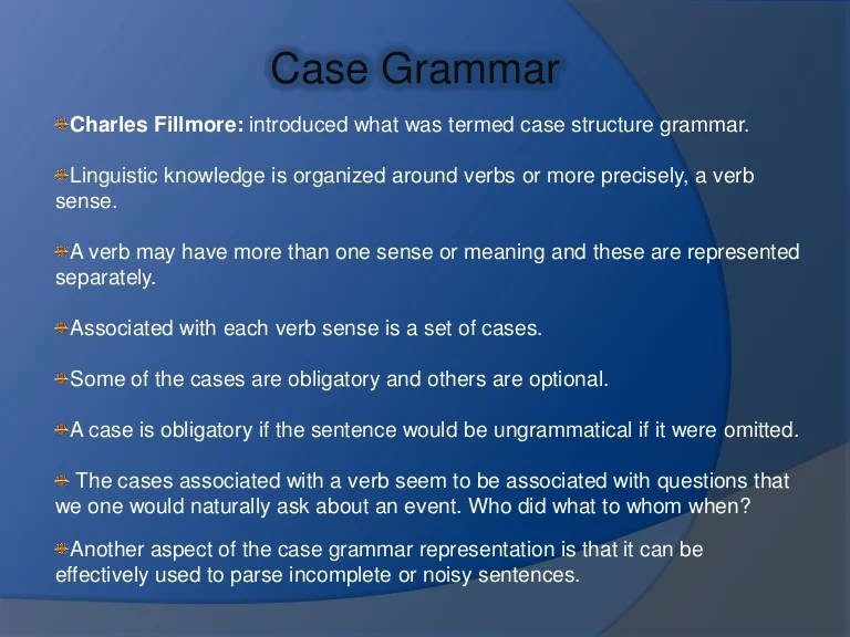 Grammar case 1