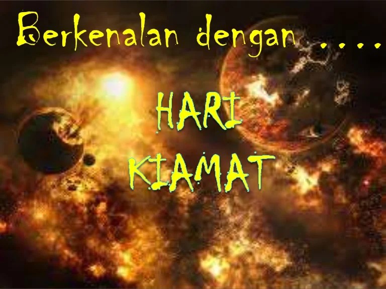 PPT Hari Kiamat Tugas Agama kelas 9 SMP