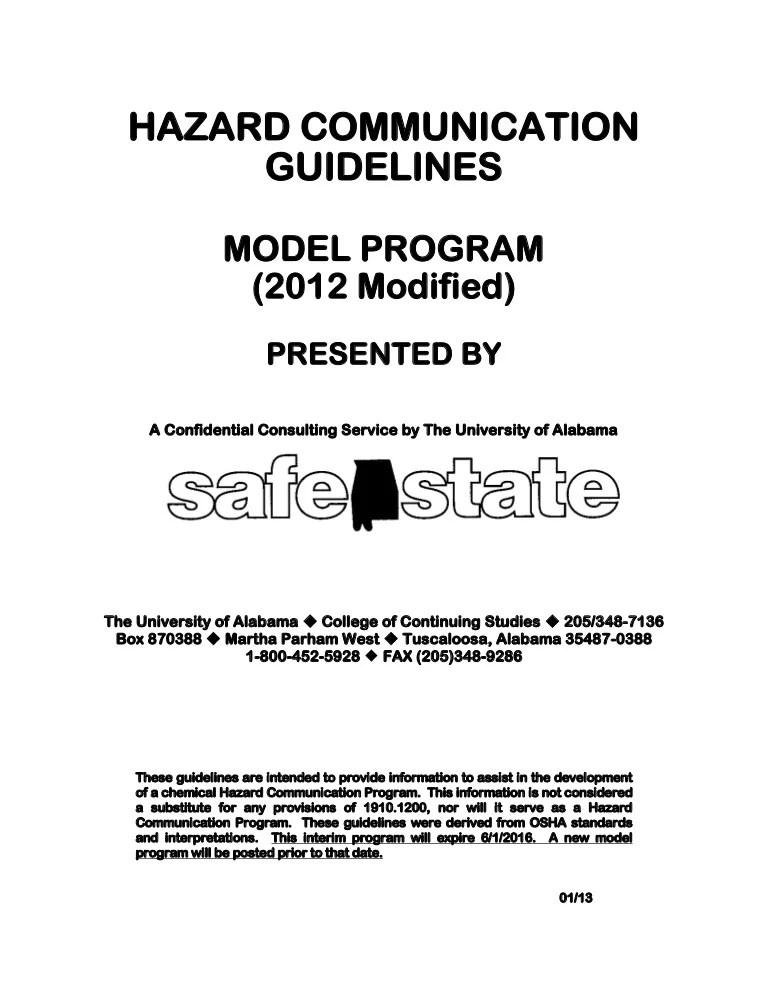 Hazard com guidelines_model_program_2012 Hazard com guidelines_model_program_2012