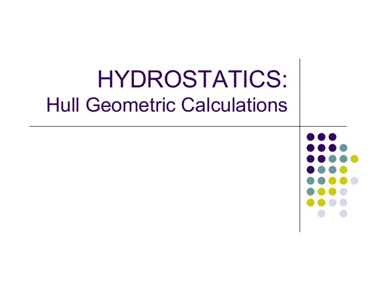 Hydrostatics 1 n 2