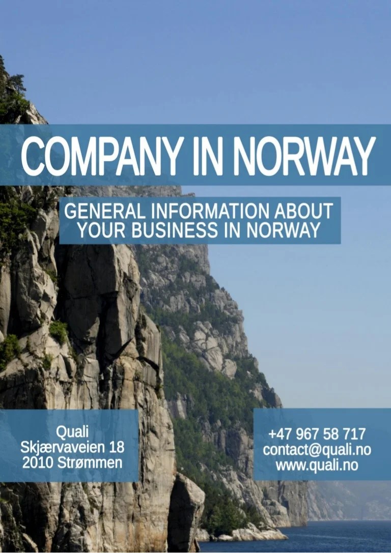 Information on starting a business in Norway