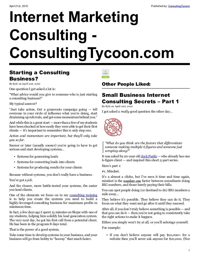 Marketing Consulting