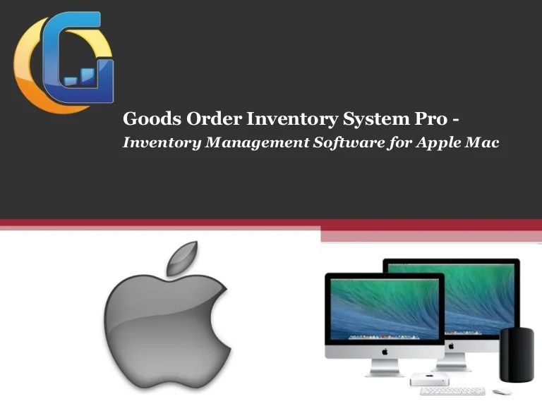Inventory Management Software for Apple Mac