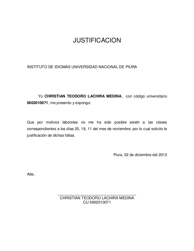 Justificacion