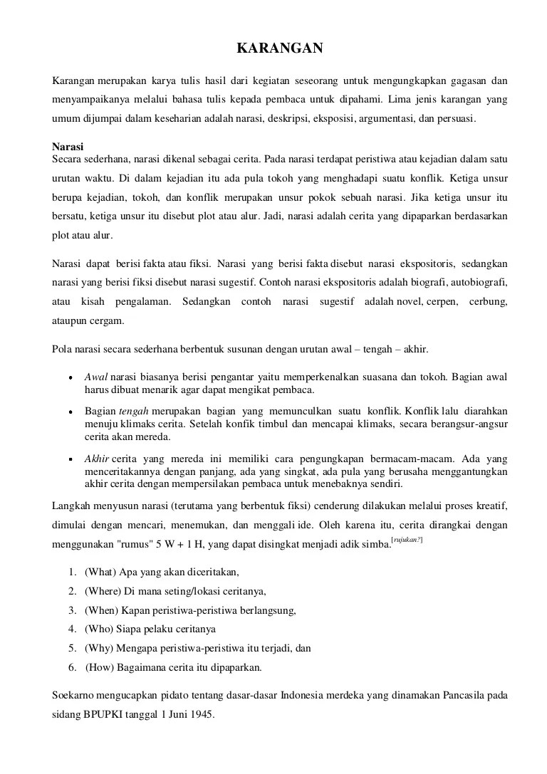 Contoh Karangan Naratif Sekolah Rendah malaysinda