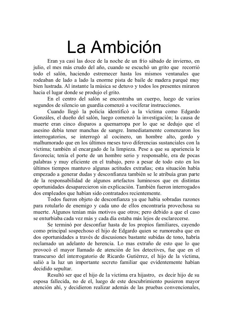 La ambiciÃ³n novela escrita por mi