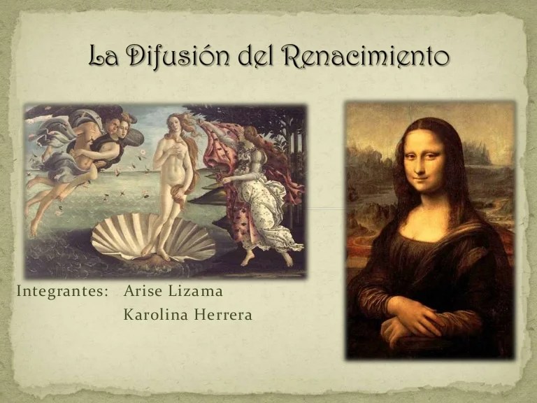 La difusiÃ³n del renacimiento