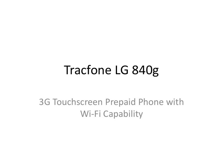 Tracfone LG 840g