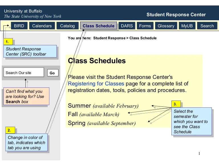 How To Use Class Schedule