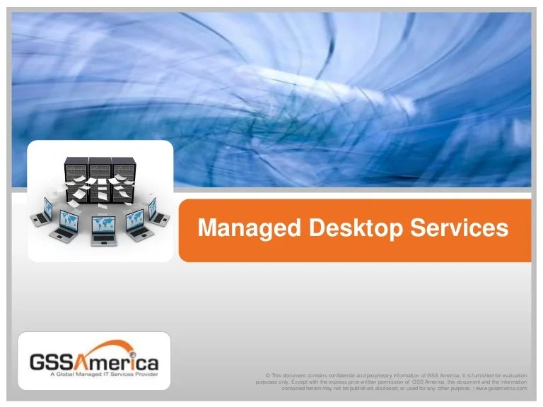 Managed desktop services