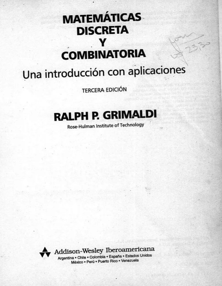 MATEMATICA DISCRETA Y COMBINATORIA GRIMALDI EPUB DOWNLOAD