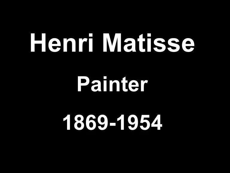 Matisse And Organic And Geometric Shapes