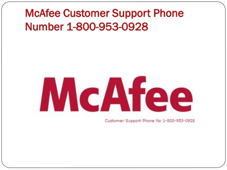 Mcafee customer support phone number mc afee pdf
