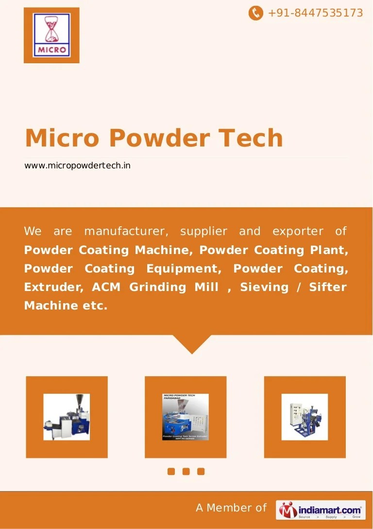 Micro Powder Tech, Faridabad, Coating Machinery