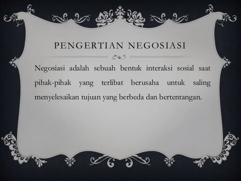 POWERPOINT Negosiasi