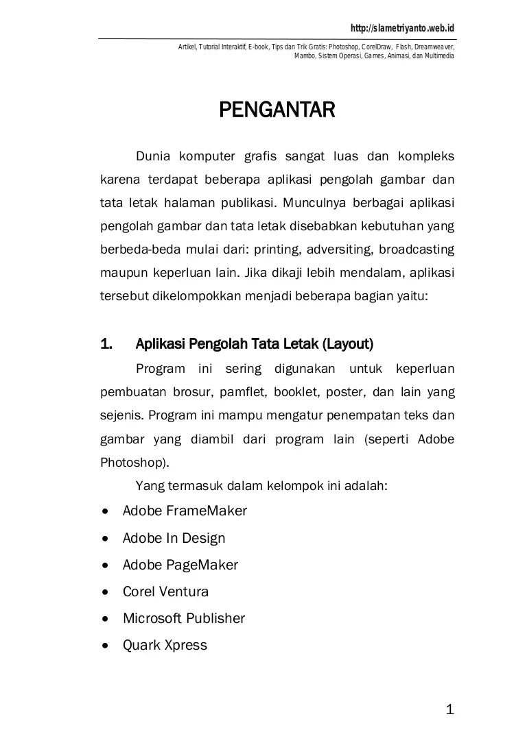 √ Aplikasi Yang Digunakan Untuk Pembuatan Brosur, Pamflet