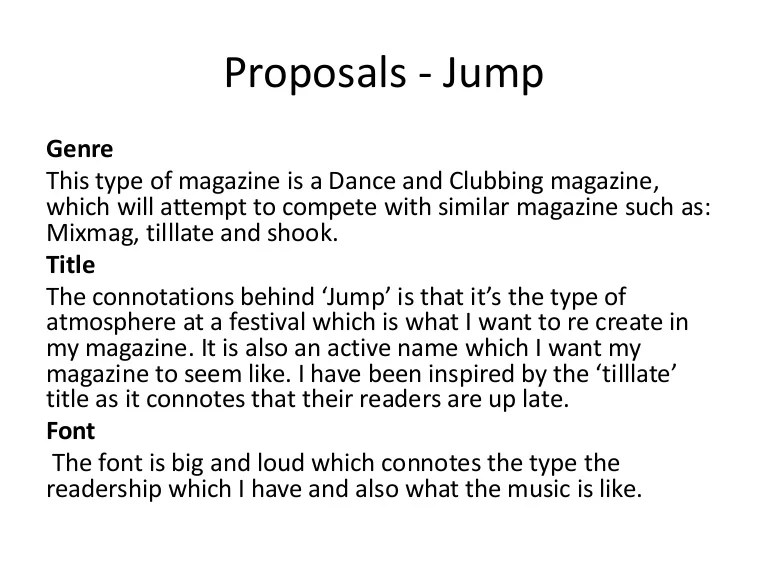 Pitch script for my magazine idea