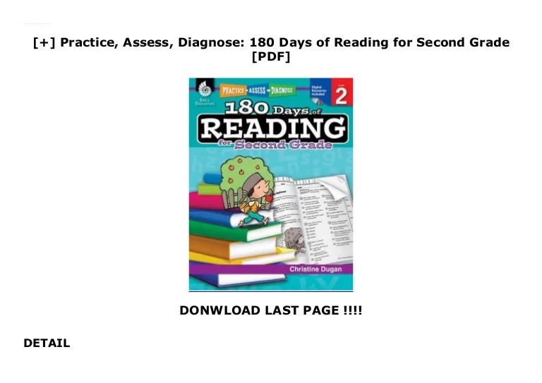 Practice, Assess, Diagnose 180 Days of Reading for Second Grade …